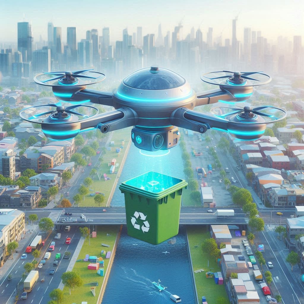 AI Waste Collection Drone